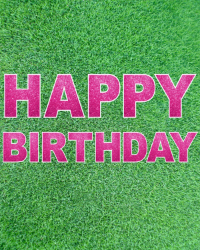 products happy birthday pink and green
